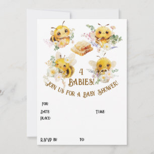 Four Bees Invitation