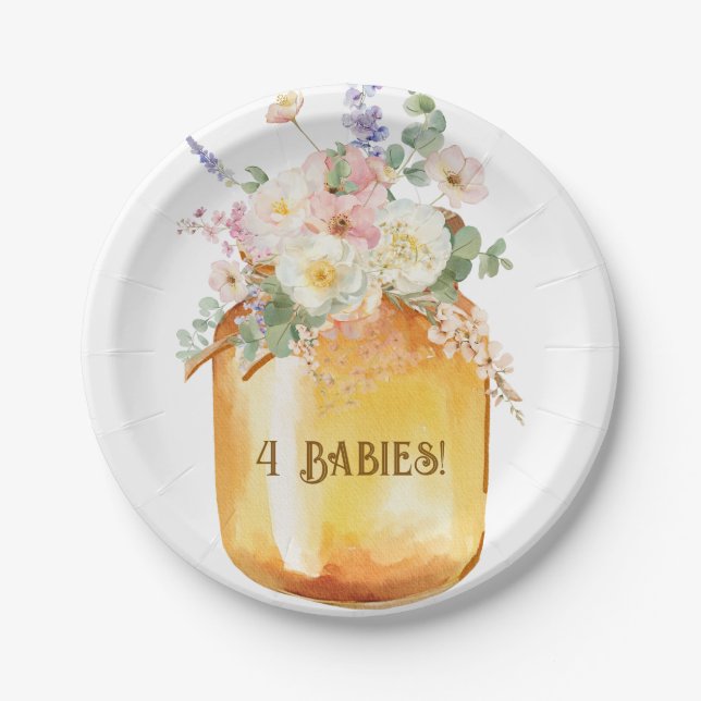Four Bees Paper Plates (Front)