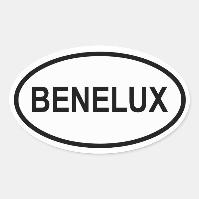 FOUR Benelux Oval Sticker (Front)