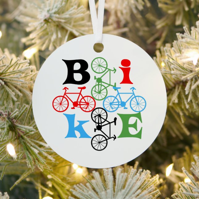 Four Bikes  Metal Tree Decoration (Insitu)