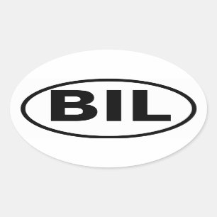 FOUR Billings, Montana "BIL" Oval Sticker