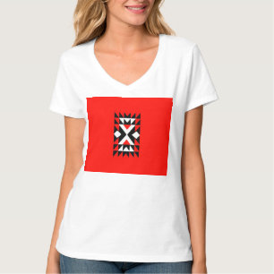Four Birds on a Branch Illustration T-Shirt