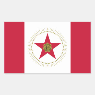 FOUR Birmingham, Alabama Flag Rectangular Sticker