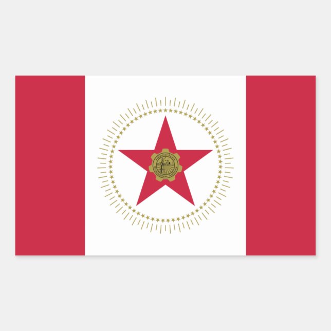 FOUR Birmingham, Alabama Flag Rectangular Sticker (Front)