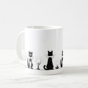 Four Black Cats, Louis Wain Mug
