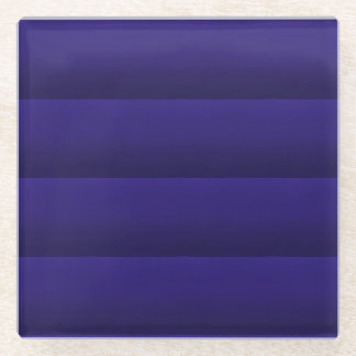 four blue stripes glass coaster