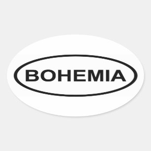 FOUR Bohemia Oval Sticker