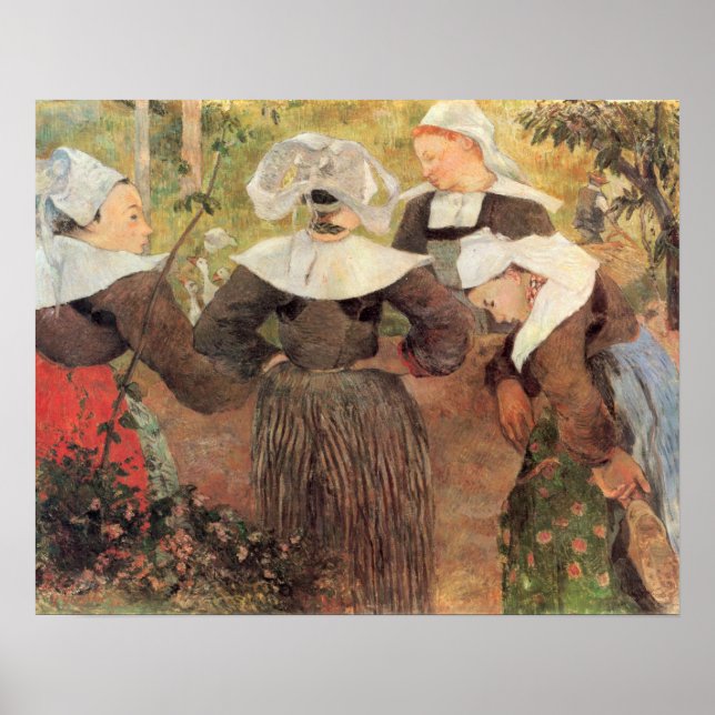 Four Breton Women by Paul Gauguin Poster (Front)