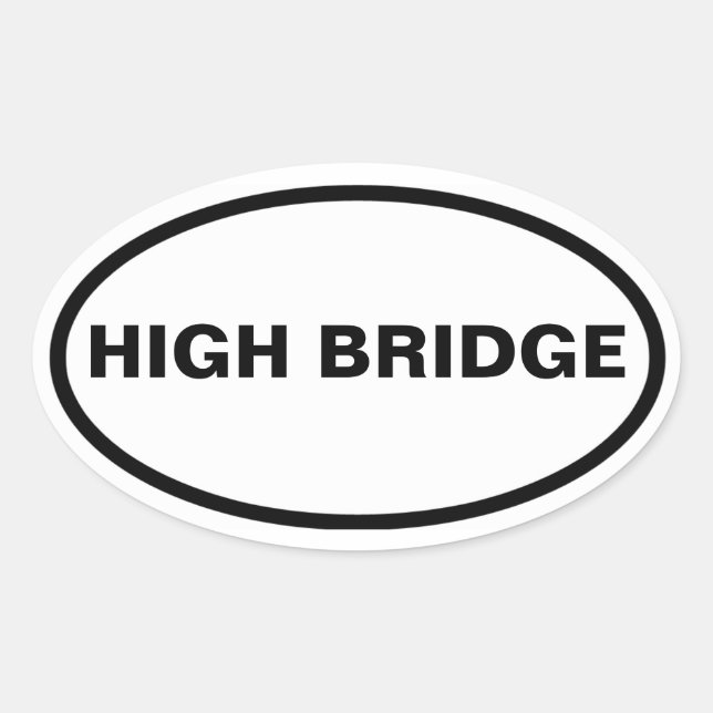 FOUR Bronx, High Bridge Oval Sticker (Front)