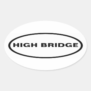 FOUR Bronx, High Bridge Oval Sticker