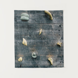 Four brown wooden wall decors tapestry