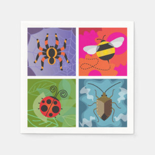 Four Bugs Napkin