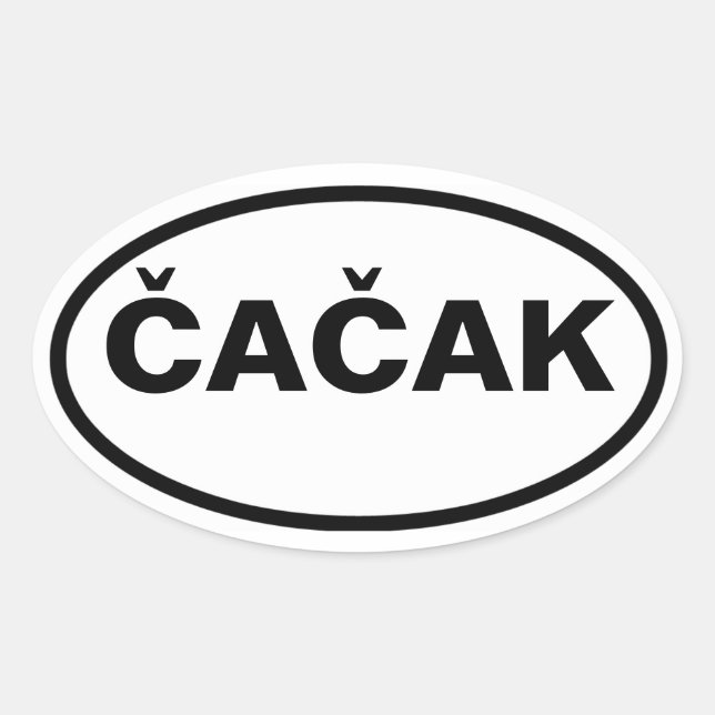 FOUR Čačak Oval Sticker (Front)