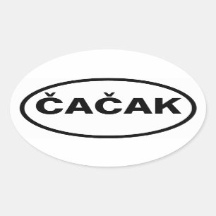 FOUR Čačak Oval Sticker
