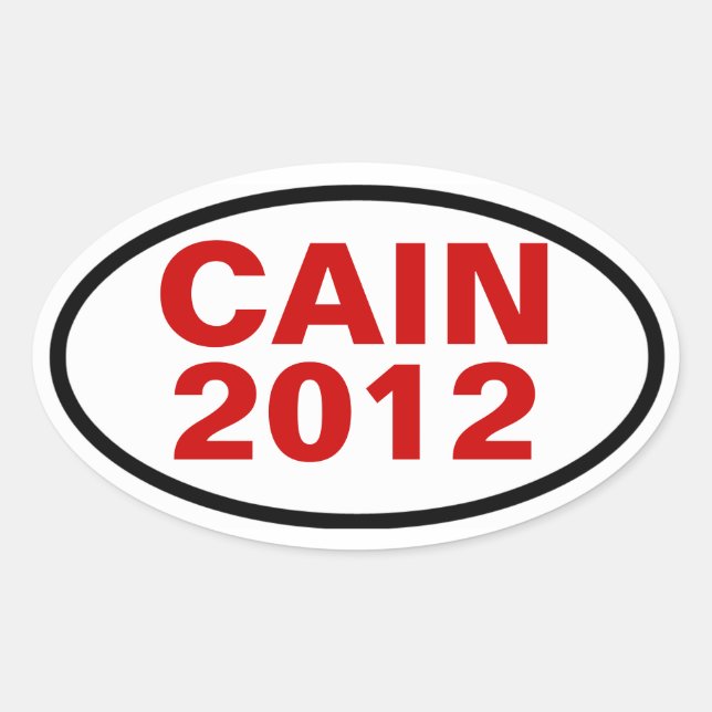 FOUR Cain 2012 Oval Sticker (Front)