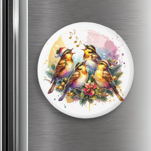 Four Calling Birds   Twelve Days of Christmas Magnet
