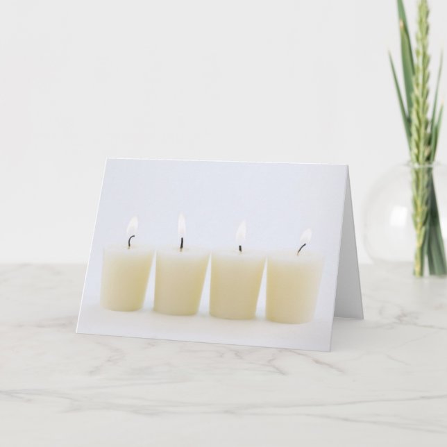 four candles card (Front)