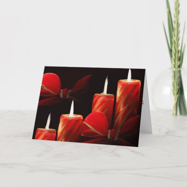 Four Candles Christmas Card (Front)
