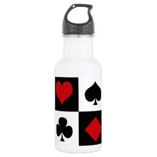 Four card suits 532 ml water bottle