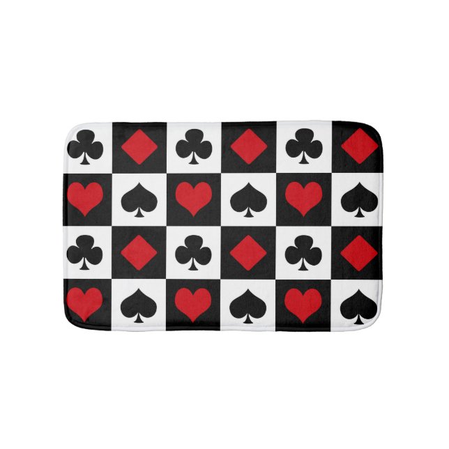 Four card suits bath mat (Front)