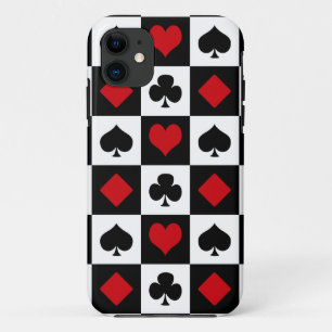Four card suits iPhone 11 case