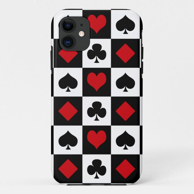 Four card suits Case-Mate iPhone case (Back)