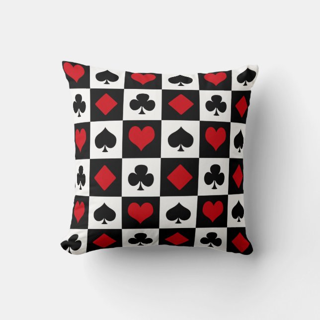 Four card suits cushion (Front)