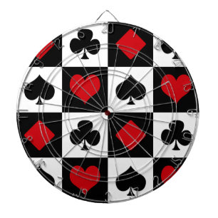 Four card suits dartboard