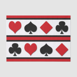 Four card suits tissue paper