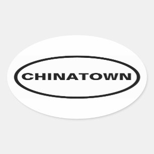 FOUR Chinatown Oval Sticker