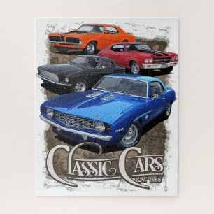 Four Classic Cars Jigsaw Puzzle
