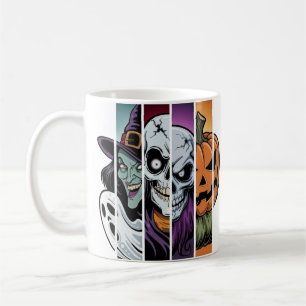 four classic Halloween-themed characters. Coffee Mug