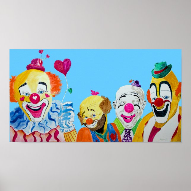 Four Clowns Print (Front)
