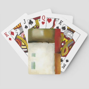 Four Colorful Rectangles by Chariklia Zarris Playing Cards
