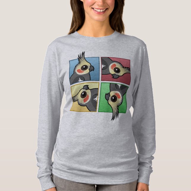Four Colour Cockatiel T-Shirt (Front)