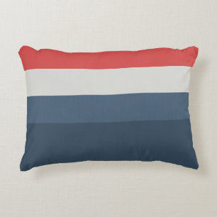 Four Colour Combo - Red Grey Blue Dark Blue Decorative Cushion