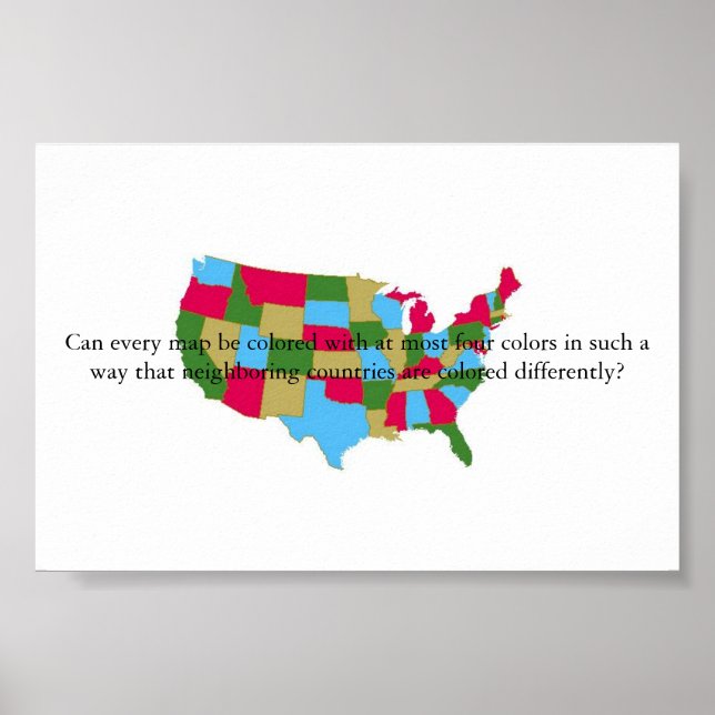 Four Colour Map Poster (Front)