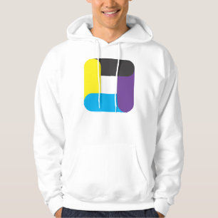Four colour square hoodie