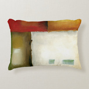 Four Colourful Rectangles by Chariklia Zarris Decorative Cushion