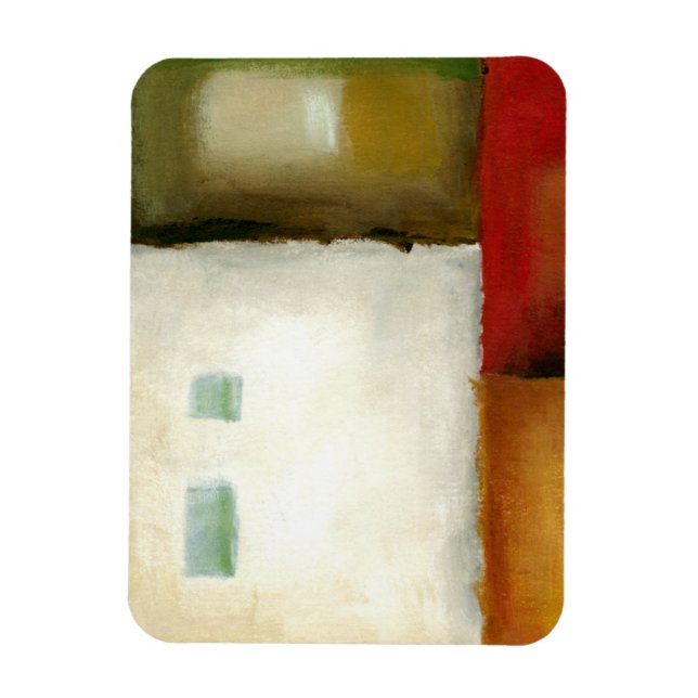 Four Colourful Rectangles by Chariklia Zarris Magnet (Vertical)