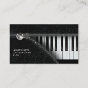 Four Colours Piano Keyboard Business Card