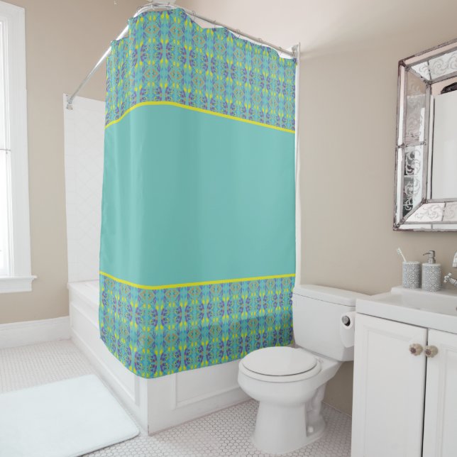 Four Colours Shower Curtain (In Situ)