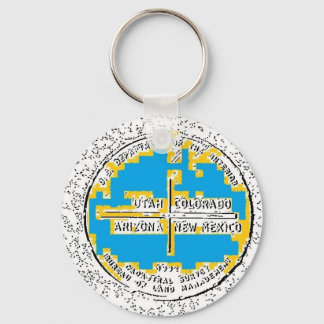 Four Corners Four States Key Ring