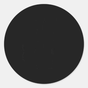 Four Corners Monument With State Map Black Classic Round Sticker