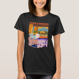 Four Corners National Monument w/ National Parks 2 T-Shirt