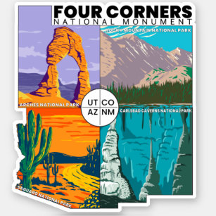 Four Corners National Monument with National Parks
