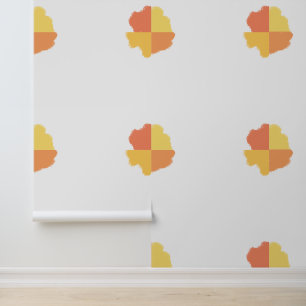 Four Corners Orange Yellow Peach Wallpaper