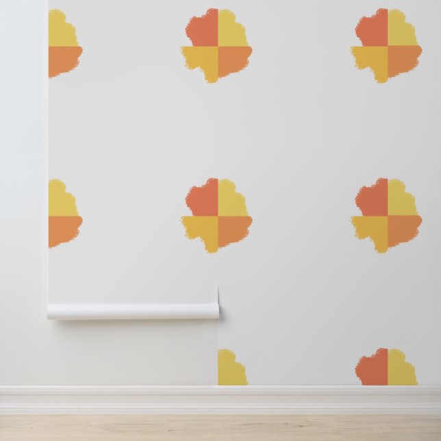 Four Corners Orange Yellow Peach  Wallpaper (Application)