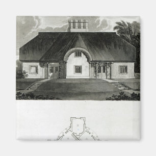 Four Cottages, 1818 Magnet