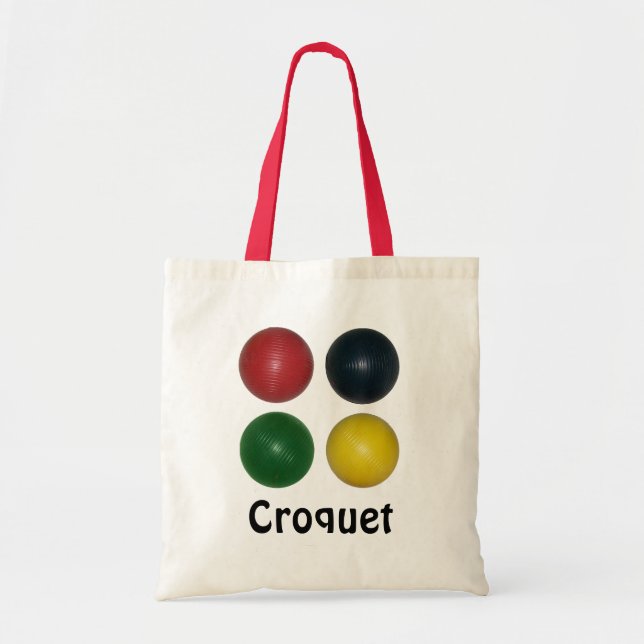 Four Croquet Balls Tote Bag (Front)
